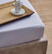 Blanc de Blanc Protective Cover Double with Skirt White 150x200+30cm
