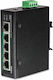 Trendnet TI-PE50 Unmanaged L2 PoE+ Switch με 5 Θύρες Gigabit (1Gbps) Ethernet