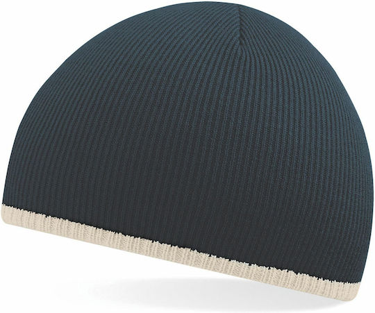 B44C Ανδρικός Beanie Σκούφος French Navy/Stone