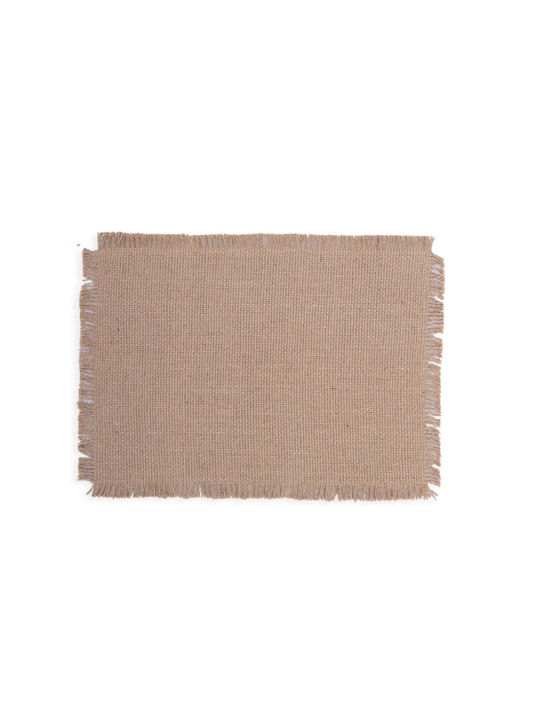 Nef-Nef Homeware Varis Σουπλά Ψάθινο Μπεζ 48x33cm 2τμχ