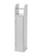 Bakaji Wooden Paper Holder Floor White