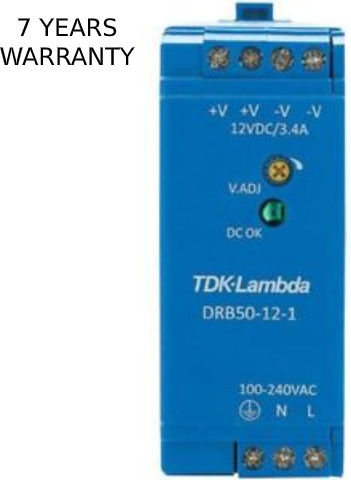 TDK-Lambda Sursă de Alimentare pe Șină DIN cu Ieșire 12V și Putere 50W