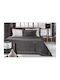 Guy Laroche Bettbezug-Set Baumwollsatin King Size mit 2 Kissenbezügen 260x260 Blend Anthracite