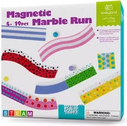 Tooky Toys Joc de construcție magnetic Marble Run pentru copii de 5++ ani