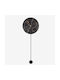 Karlsson Wall Clock Polyresin Pendulum Black Ø25cm