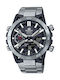 Casio Edifice Αναλογικό/Ψηφιακό Ανδρικό Ρολόι 51mm Χρονογράφος Μπαταρίας με Ασημί Μεταλλικό Μπρασελέ