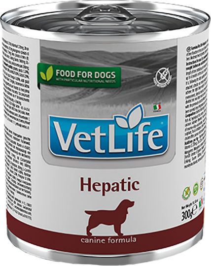 Farmina Vet Life Hepatic Wet Food Dogs in Cans Grain-Free 300gr