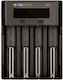 E-Cig Power E-Cig Power D4 USB Φορτιστής 4 Μπαταριών Li-ion Μεγέθους 18650/16340