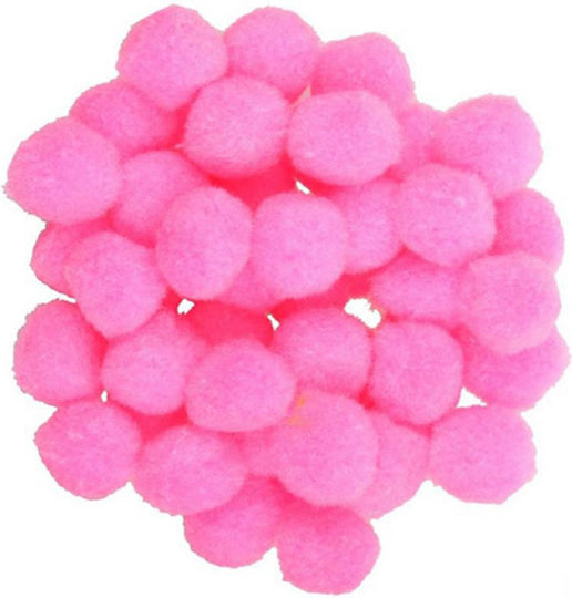 I-Mondi Pom Pom Craft Pink with Diameter 25mm Set of 50pcs