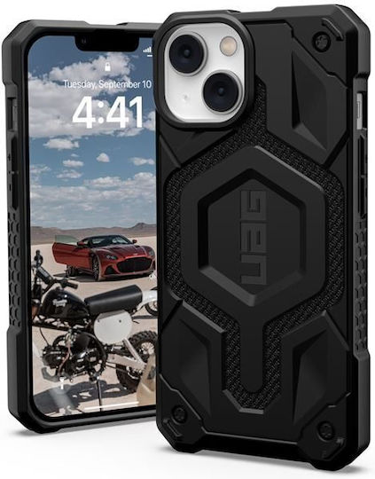 UAG Monarch Pro Magsafe Umschlag Rückseite Aramid Fiber 2mm Kevlar Black (iPhone 14 Plus)