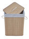 Ankor Laundry Basket Bamboo with Cap 41x31x50cm Beige