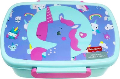 Fisher Price Plastic Kids' Food Container Unicorns Multicolour