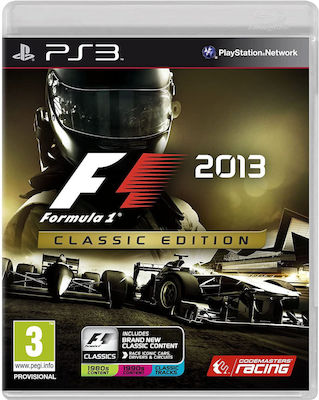 F1 2013 Classics Edition PS3 Game (Used)