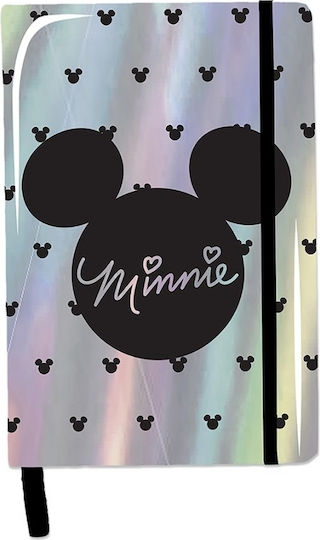Disney Minnie Тетрадка 96 Листа A5 Квадратни с Ластик Черен