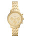 Fossil Women's Watch Chronograph with Gold Metal Bracelet