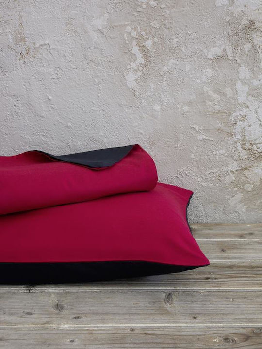 Nima Duvet Queen 220x240cm Abalone Ruby Red / B...