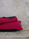 Nima Duvet Queen 220x240cm Abalone Ruby Red / Black 9.5 togs Togs