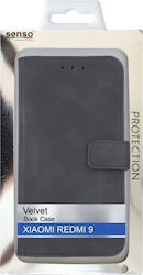 Senso Velvet Книга Изкуствена кожа Черен (Redmi...