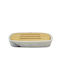 Ankor Bamboo Soap Dish Countertop White