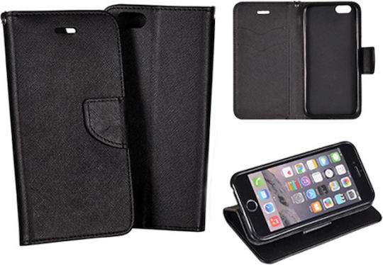 NetOne Fancy Diary Wallet Δερματίνης Μαύρο (Galaxy A33 5G)