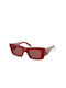 Prada Sonnenbrillen mit Rot Rahmen und Rot Linse PR13ZS 15D08S