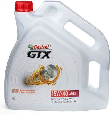 Castrol Gtx Synthetic Car Lubricant 15W-40 A3/B3 4lt