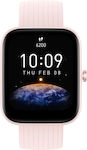 Amazfit Bip 3 Smartwatch με Παλμογράφο (Pink)