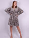 Women's fleece robe Grey