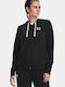 Rival Terry Damen Sweatshirt Kapuzen Schwarz