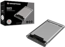Conceptronic Hard Drive Case 2.5" SATA III with connection USB 3.0 in Schwarz color
