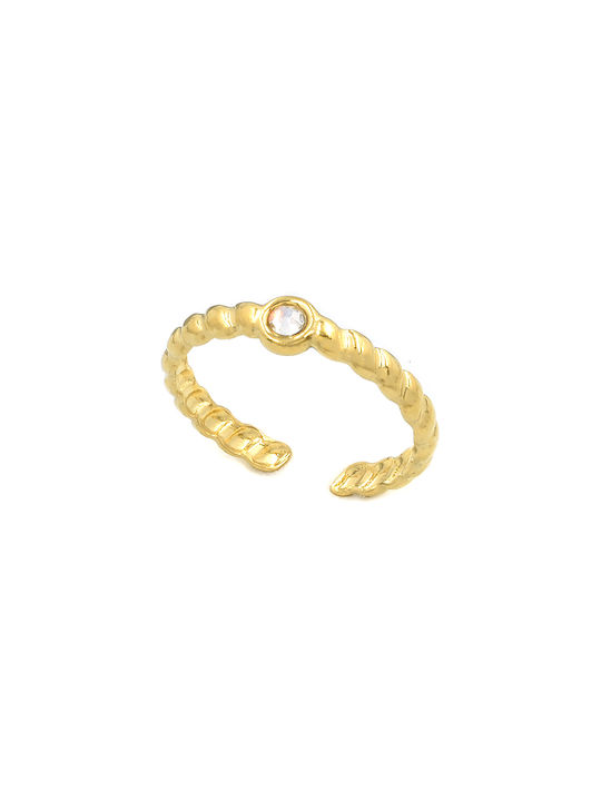 Women's Ring Steel Awear Brillar Gold Ring