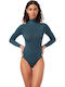 Long Sleeve Turtleneck Bodysuit 90-91910 Petrol