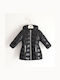 Kids' Casual Jacket Long with Hood Black