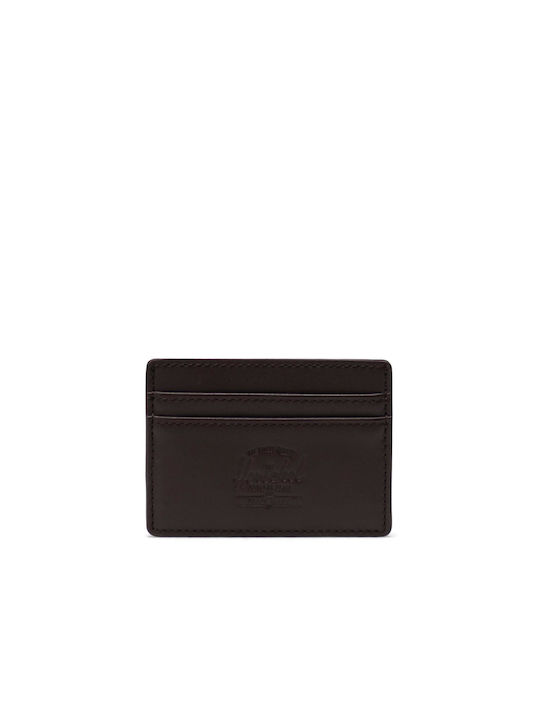 Herschel Men's Leather Card Wallet with RFID Brown