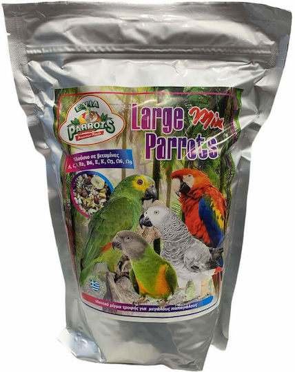 Evia Parrots Large Parrots Mix Τροφή για Μεγάλους Παπαγάλους 0.8kg