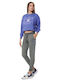 Παντελόνι Φόρμας με Λάστιχο Fleece Dark Grey Melange