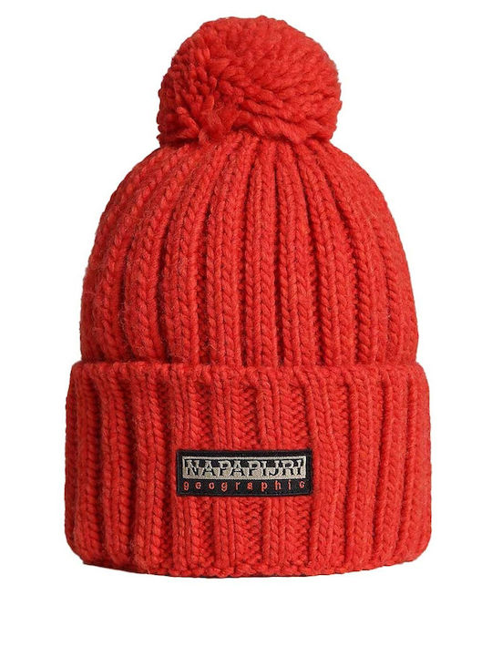 Fea 2 Ribbed Beanie Cap Red NP0A4GKA-RR9