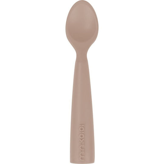 Minikoioi Βρεφικό Κουτάλι από Σιλικόνη Bubble Beige για 6+ μηνών
