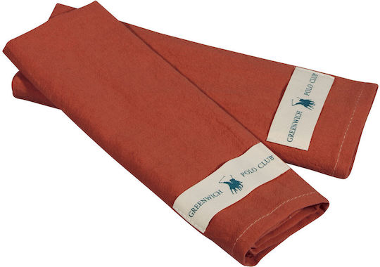 Greenwich Polo Club Handtuch aus 100% Baumwolle in Rot Farbe 30x45cm 2Stück