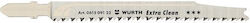 Wurth 3s Jig Saw Blades of Wood 5 Pieces