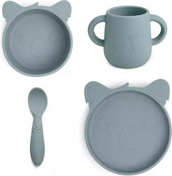 Nuuroo Lykke Feeding Set Made of Silicone Light...