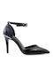 Exe Leder Pumps mit Riemchen Schwarz