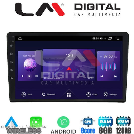 LM Digital Car Audio System for Renault Magnum Jeep Liberty / Compass / Cherokee / Grand Cherokee Dodge Dakota / Magnum Chrysler 300C / Grand Voyager / Sebring 2007+ (Bluetooth/USB/WiFi/GPS/Apple-Carplay/Android-Auto) with Touch Screen 10"