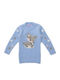 Kinder-Shirtkleid Langarm Hellblau