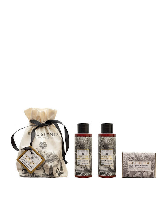 Blue Scents Olive Oil Blue Scents Skin Care Set for Body Cleaning 3pcs
