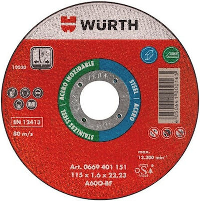 Wurth 0669401150 Schneidscheibe 115mm 1Stück