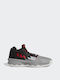 Adidas Dame 8 Hoch Basketballschuhe Grey Three / Red / Core Black