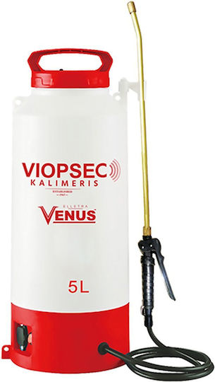 Viospec Elettra Venus Pressure Sprayer 12V with Battery 1.3Ah with Capacity 5lt 3.5bar