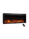 Richen Insert 127 Επιτοίχιο Ηλεκτρικό Τζάκι 2000W 127x48cm Μαύρο