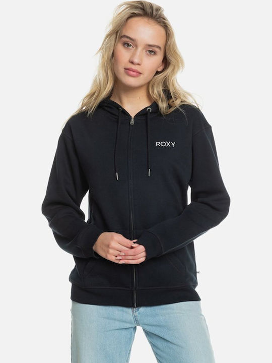 Surf Stoked Women's Sweatshirt Jacket Hooded Black